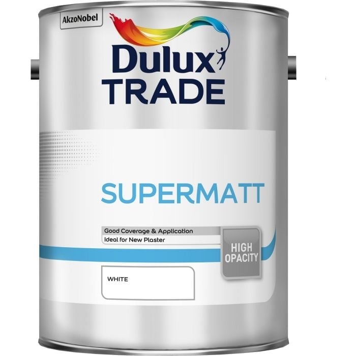 Интериорна боя за стени и тавани Dulux Trade Supermatt White 5л