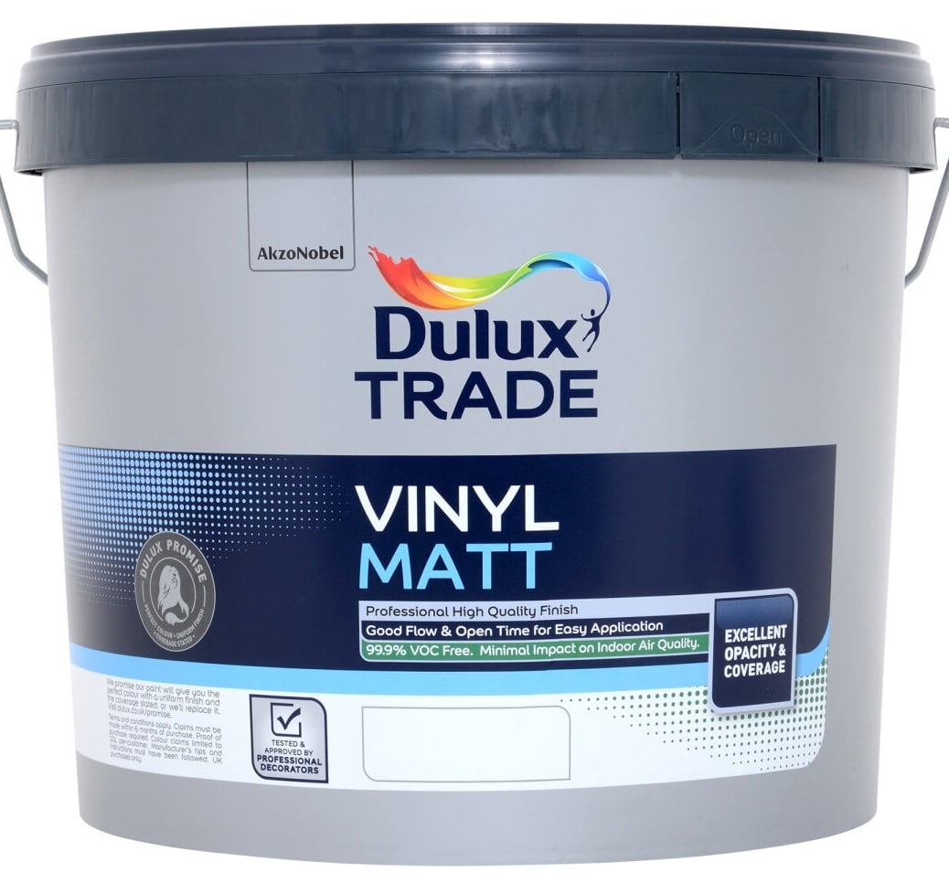 Интериорна боя за стени и тавани Dulux Trade Vinyl Matt PBW 10л
