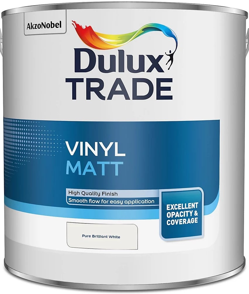 Интериорна боя за стени и тавани Dulux Trade Vinyl Matt PBW 2,5л