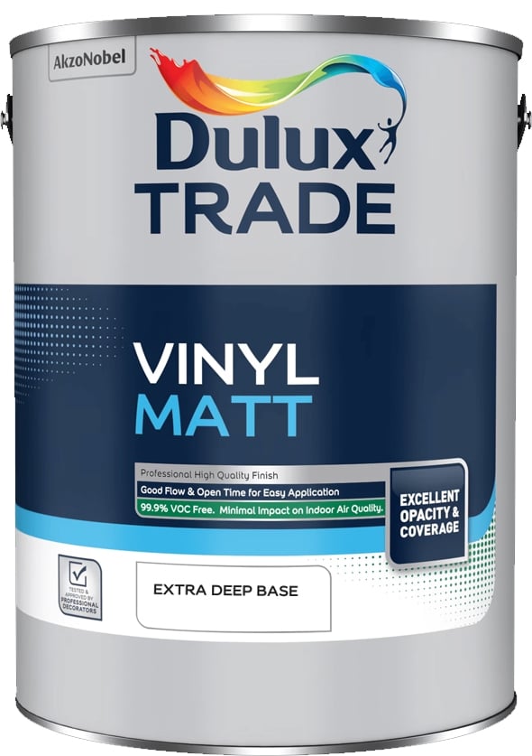 Интериорна боя за стени и тавани Dulux Trade Vinyl Matt EB 5л