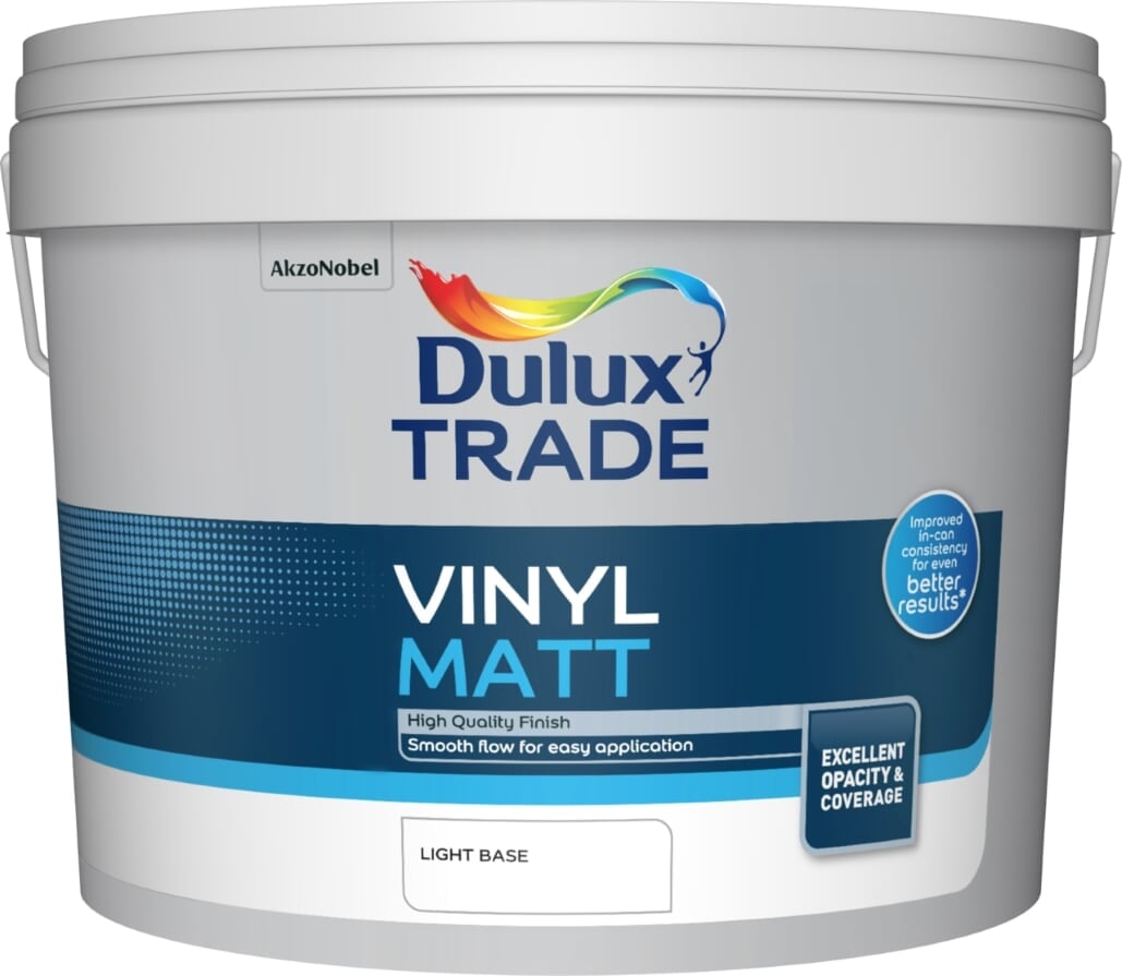 Интрериорна боя за стени и тавани Dulux Trade Vinyl Matt LB 10л
