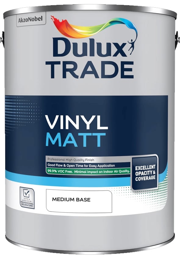 Интериорна боя за стени и тавани Dulux Trade Vinyl Matt MB 5л