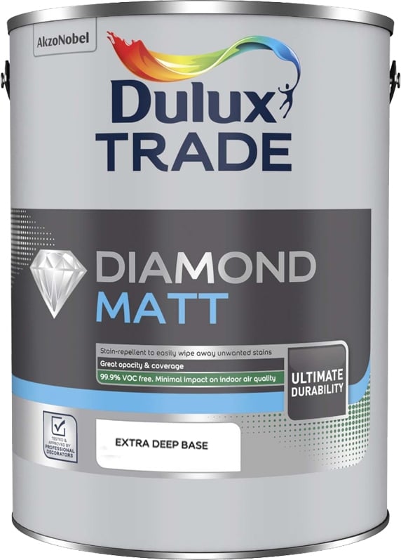 Интериорна боя Dulux Trade Diamond Matt EB суперустойчива 5л