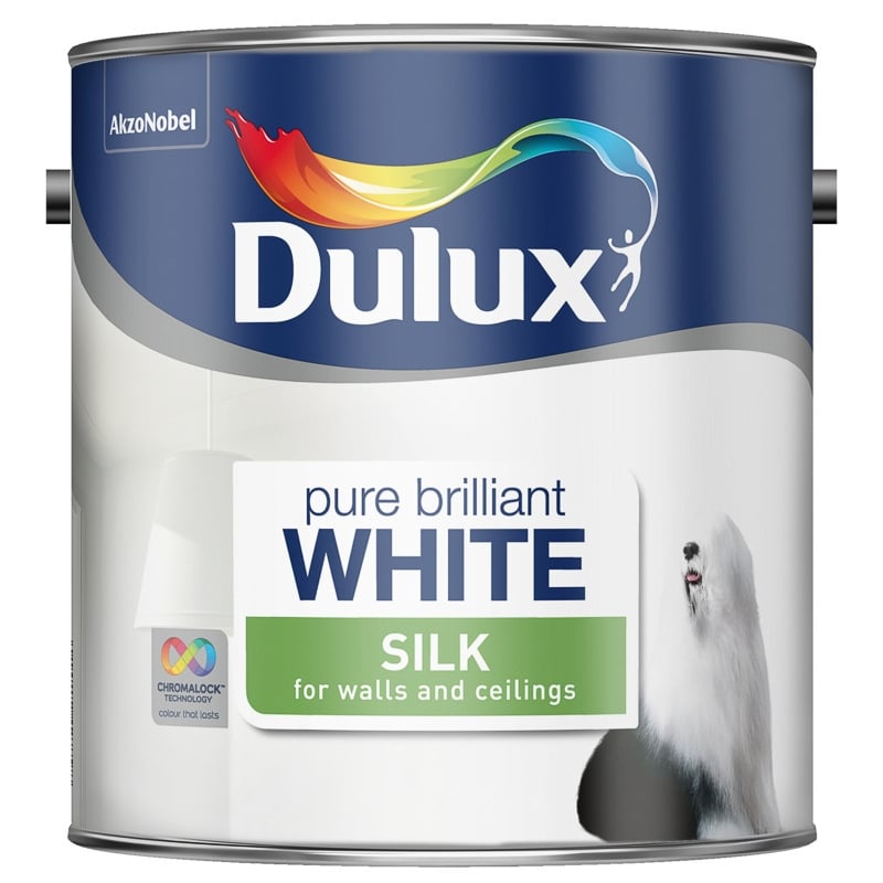 Интериорна боя за стени и тавани Dulux Silk PBW 2,5л