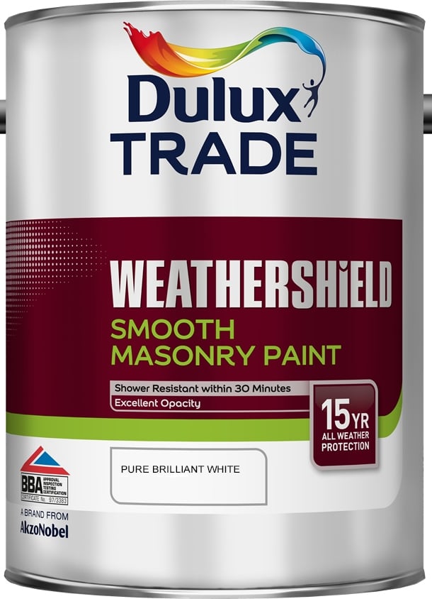 Фасадна боя за тониране Dulux Trade Weathershield Smooth Masonry PBW 5л