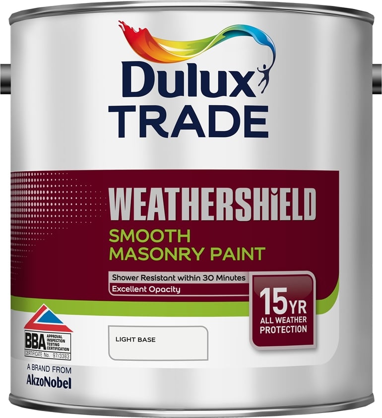 Фасадна боя за тониране Dulux Trade Weathershield Smooth Masonry LB 2,5л 