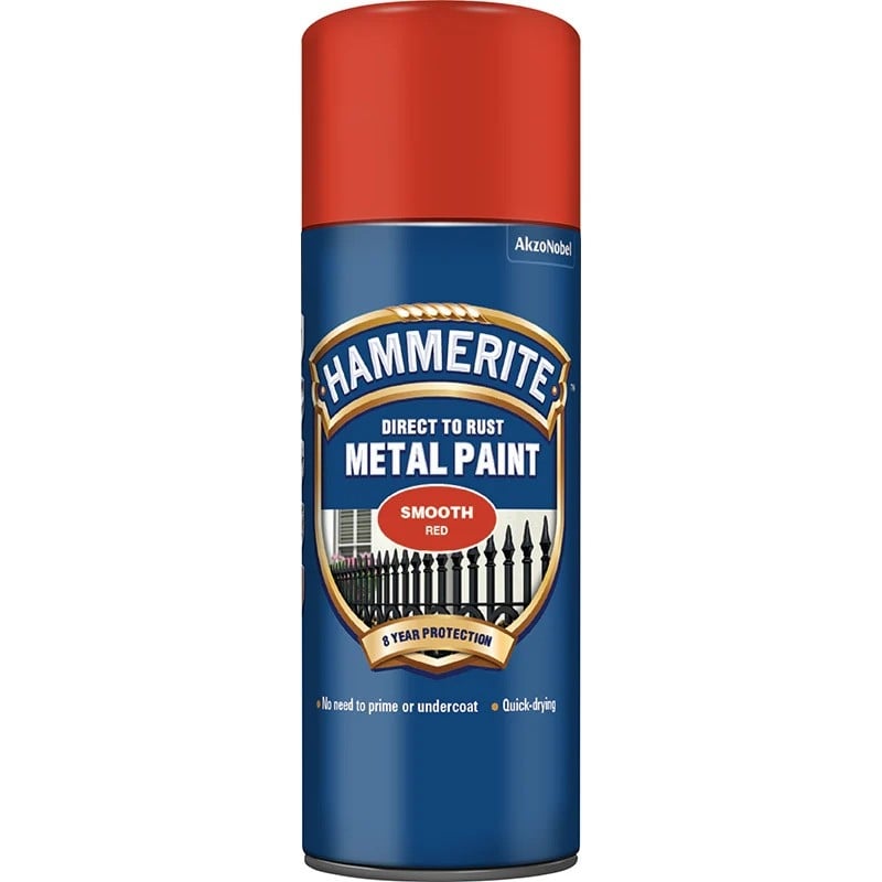Спрей боя за метал Hammerite Direct To Rust гланц червено 0,4л 