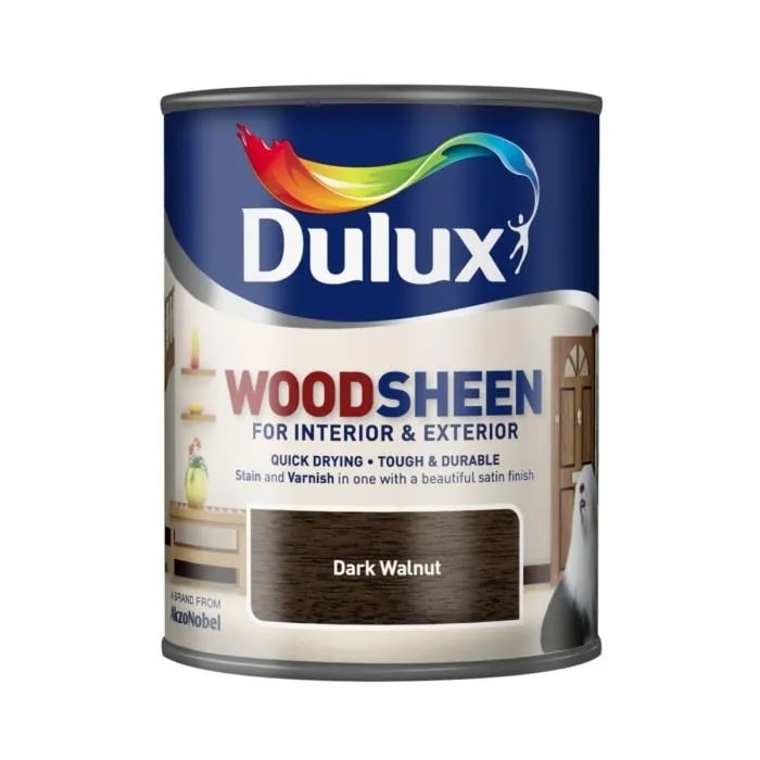 Лак на водна основа Dulux Woodsheen Dark Walnut 0,75л