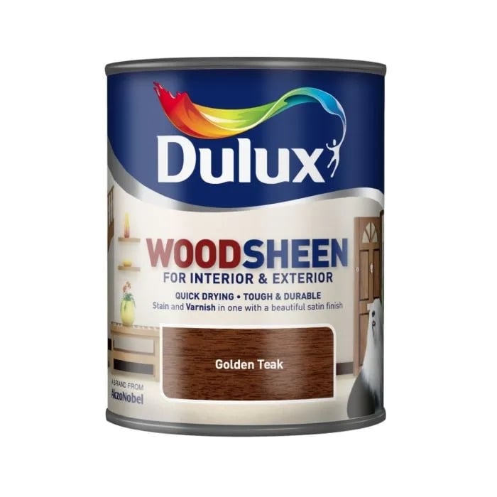 Лак на водна основа Dulux Woodsheen Golden Teak 0,75л 