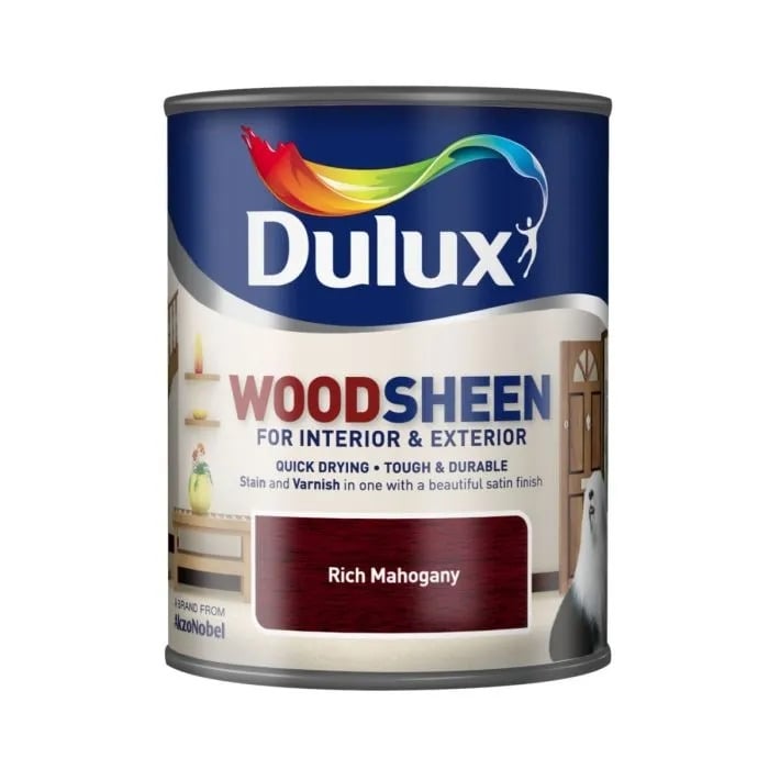Лак на водна основа Dulux Woodsheen Rich Mahogany 0,75л  