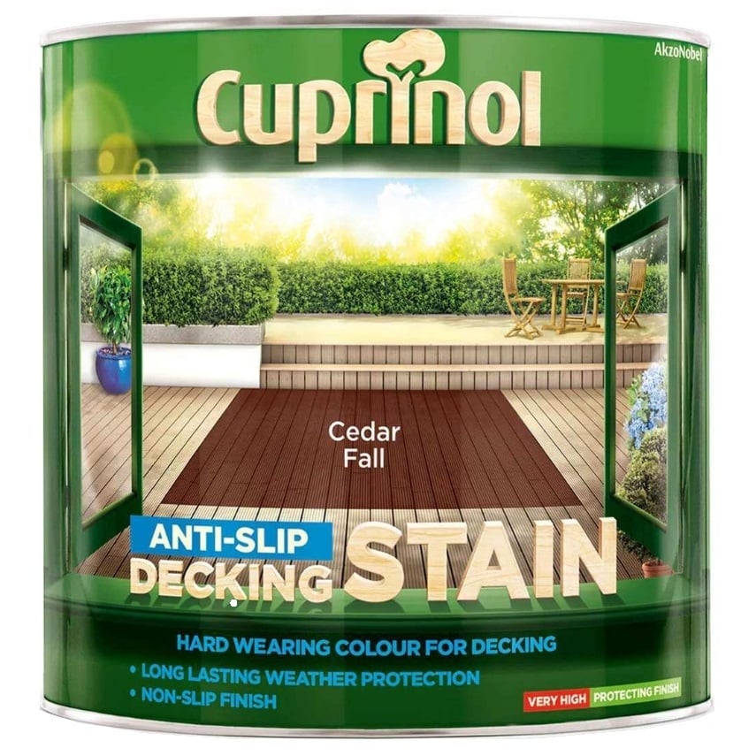 Лак за декинг Cuprinol Anti Slip Decking Stain Cedar Fall 2,5 л
