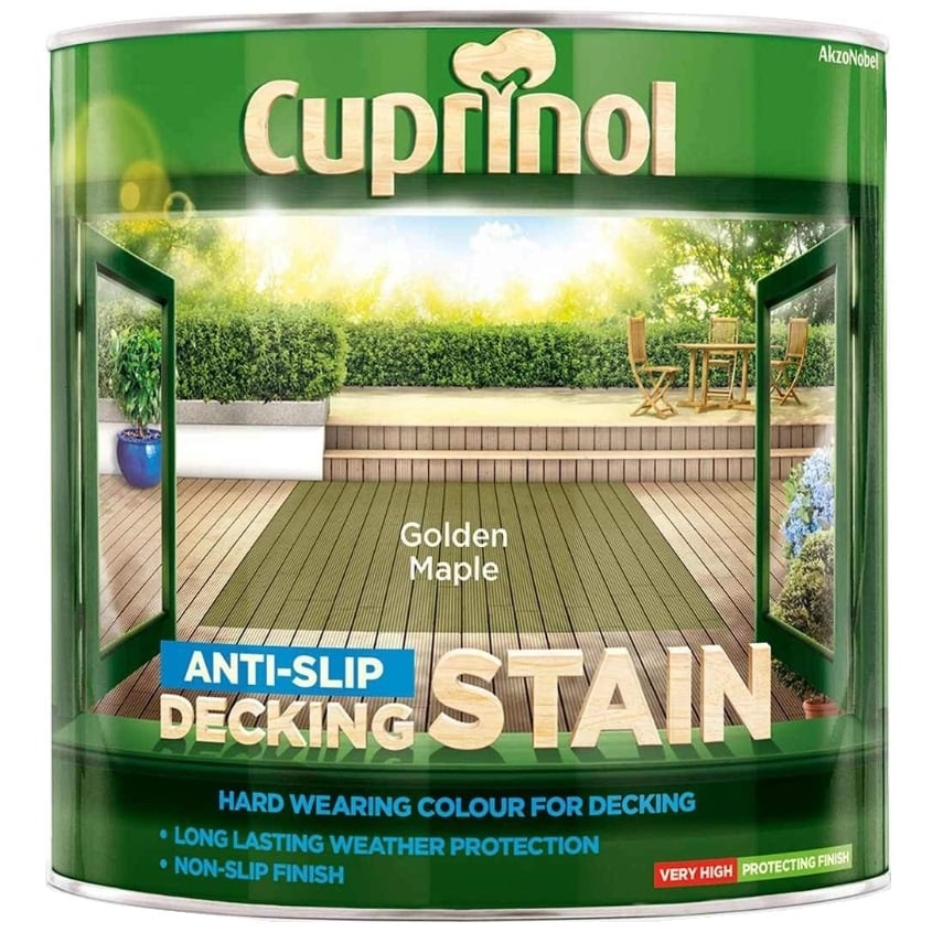 Лак за декинг Cuprinol Anti Slip Decking Stain Golden Maple 2,5 л