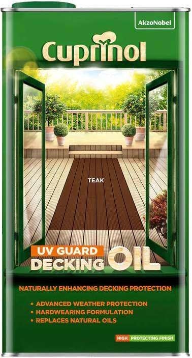 Масло за декинг Cuprinol UV Guard Decking Oil Teak 5 л