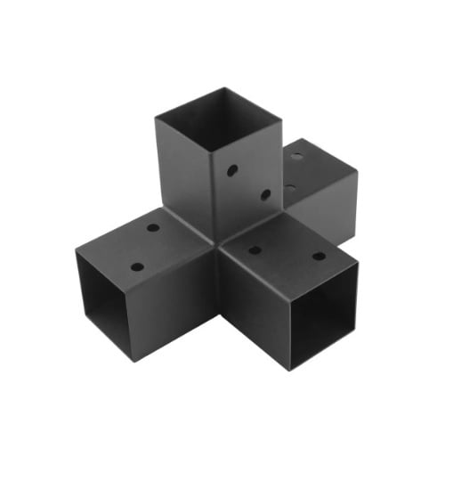 Конектор за пергола 120x120 X GPX 120 черен 122х266х326мм