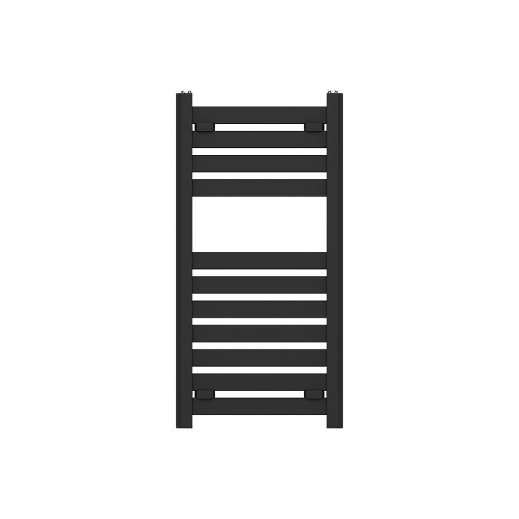 Стоманена лира за баня Cascada Flat 400/800мм 378W черен мат