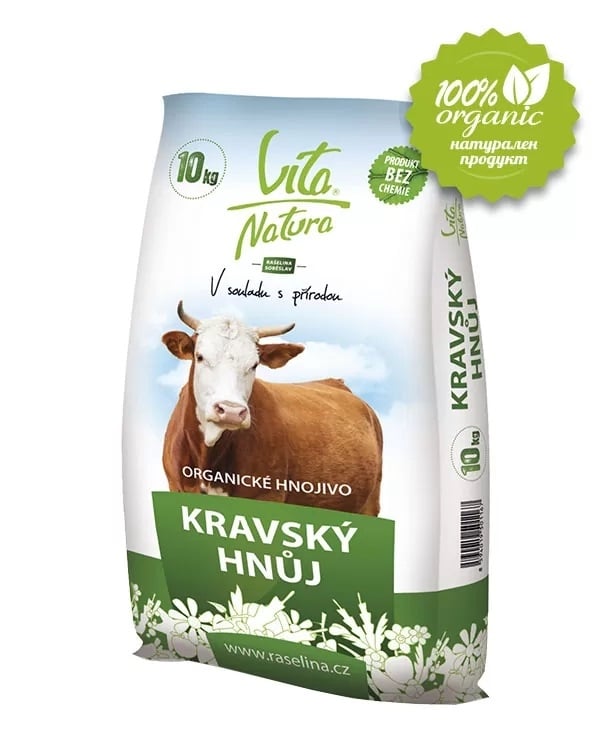 Гранулирана органична кравешка тор 12 кг