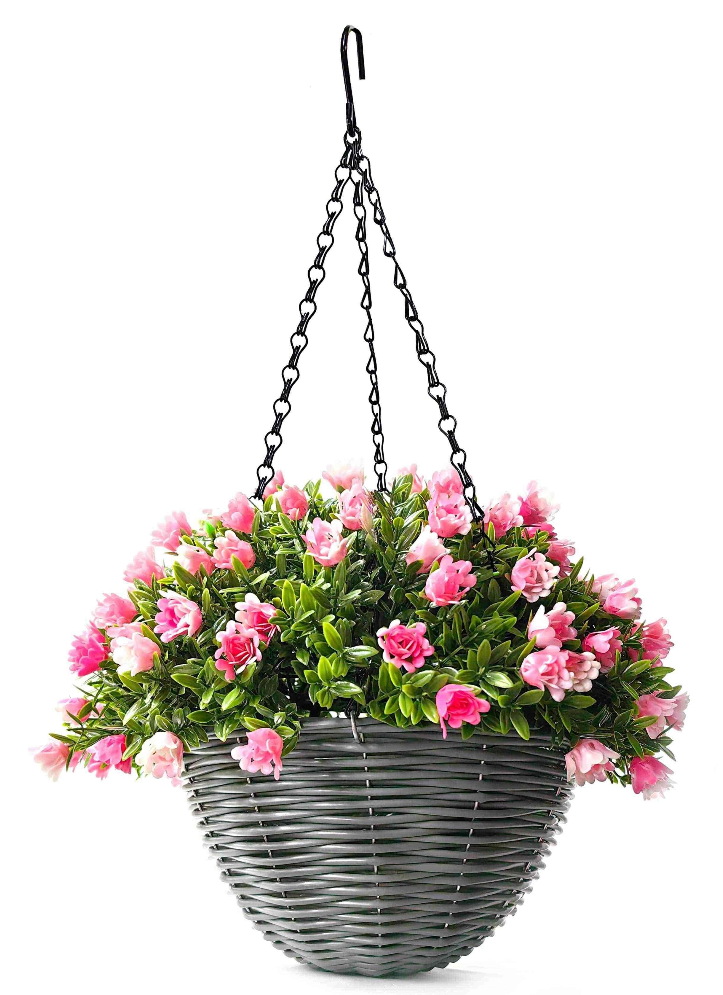 Изкуствена висяща декорация в саксия My Garden Aptenia+Rose CCGU024-25