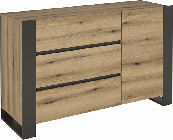 Скрин Combo KOM1D3S Сив графит / Крайбрежен дъб евок