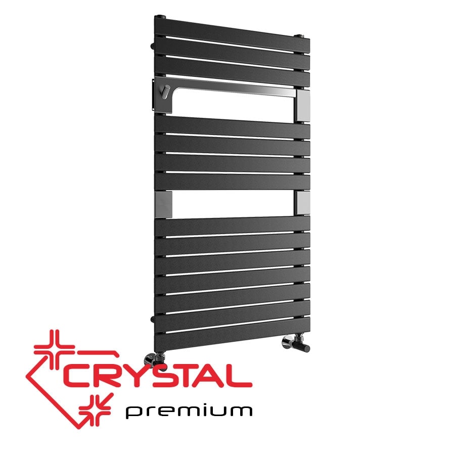 Стоманена лира за баня Crystal Premium 550/952мм 510W антрацит