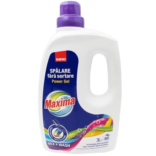 Гел за пране Maxima Mix&wash 3L концентрат