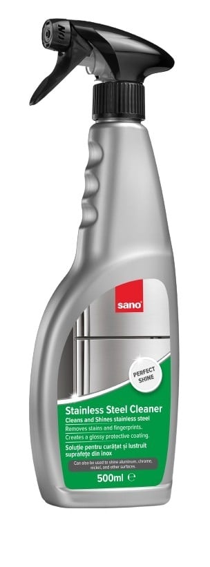Препарат за почистване на иноксови повърхности Sano Stainless Steel Cleaner 500мл