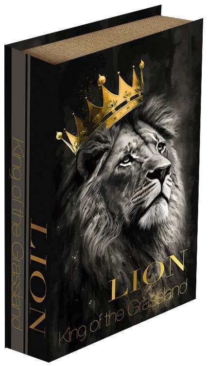 Интериорни дървени кутии за съхранение книги Lion L-240617-10-27 / 2 броя