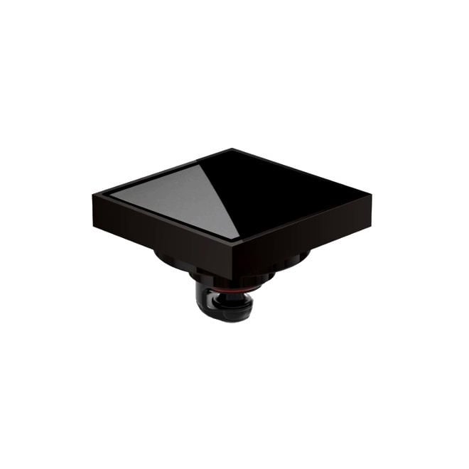 Точков подов сифон MAGdrain Duo WC02C8-P Black pearl 100x100мм / ø50мм
