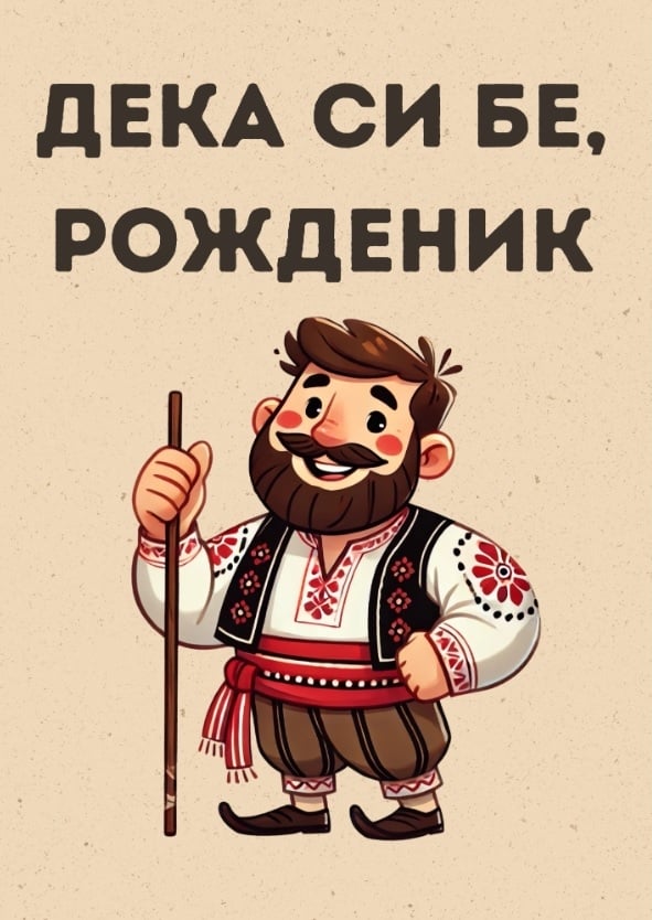 Картичка Дека си бе рожденик
