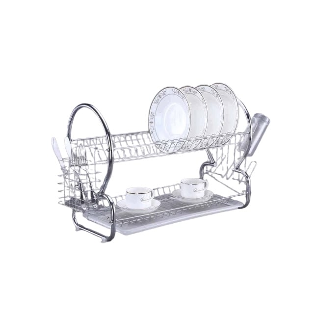 Сушилник за съдове 2 нива Ziel Home Living инокс 52х25х38см