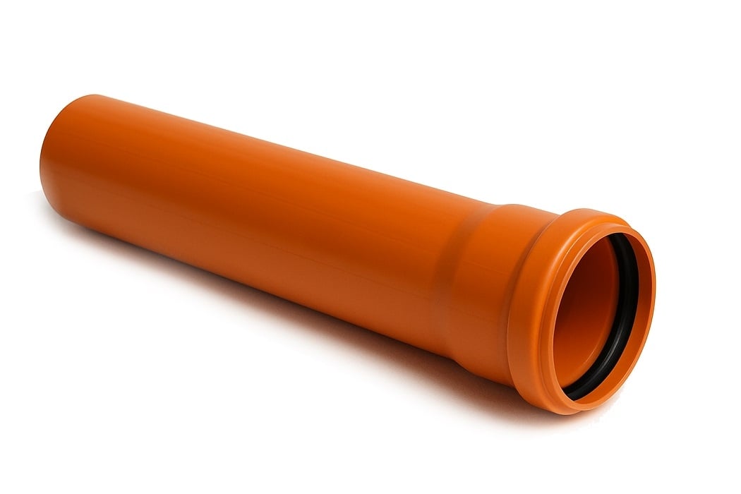PVC Тръба Valdom оранжева ø 200 х 3,9 / 1 м 