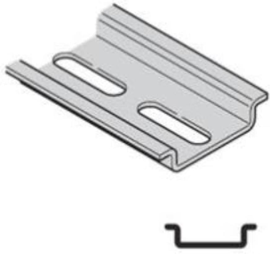 Перфорирана поцинкована DIN шина Scame 35 х 7,5 х 1 мм / 50 см