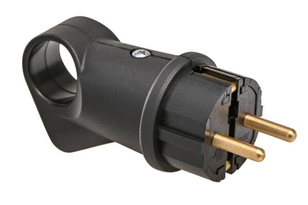 Гумен щепсел с дръжка Атра 327 / 16A черен