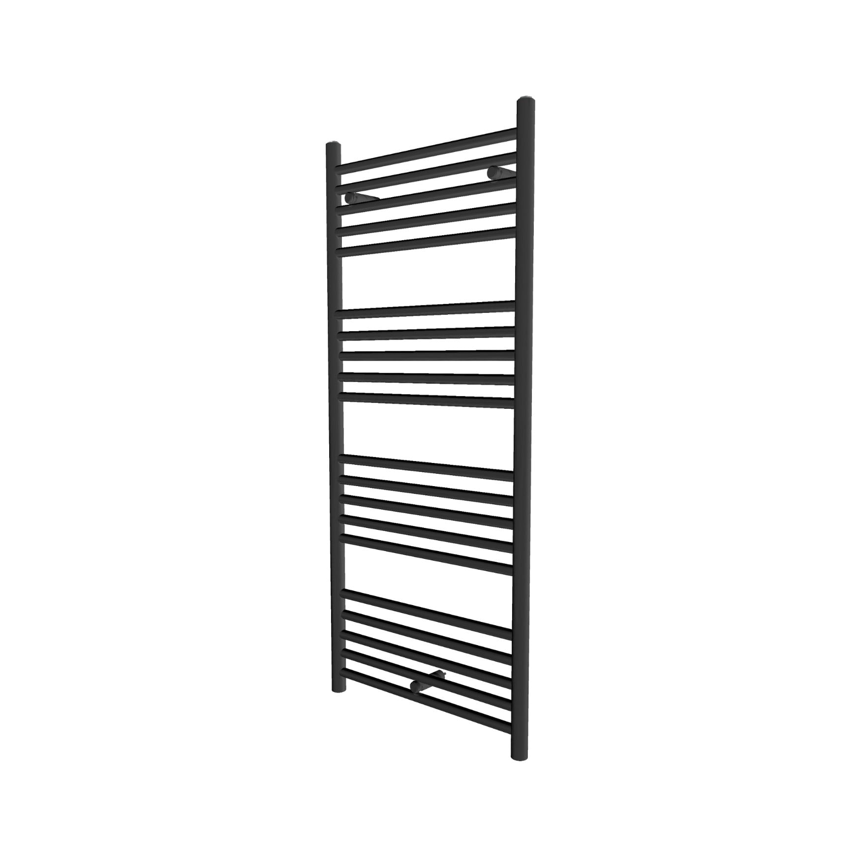Алуминиева лира за баня Nimart Standart 432/1200мм 733W черна