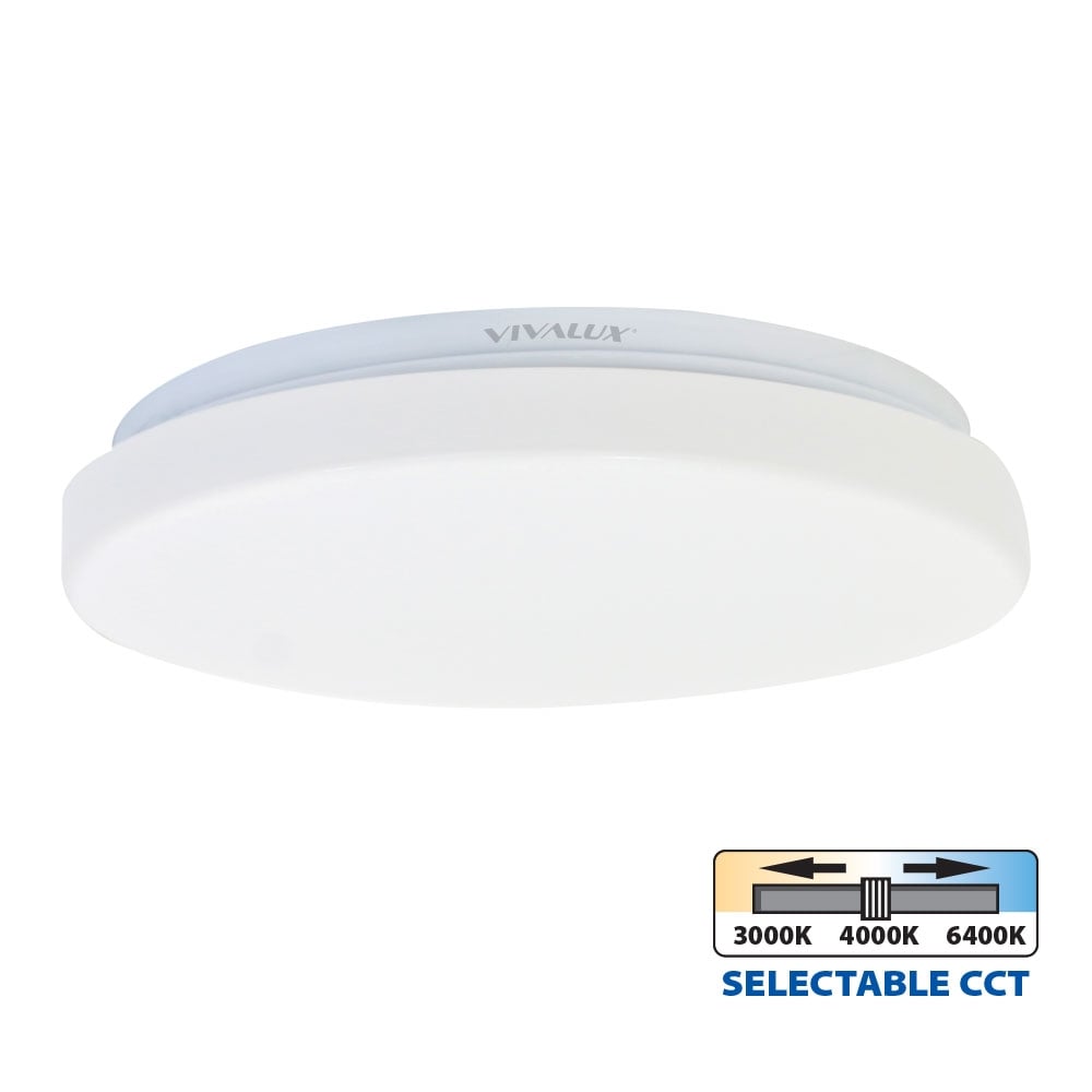 LED плафон Vivalux Karina бял 12W 3000K-4000K-6400K