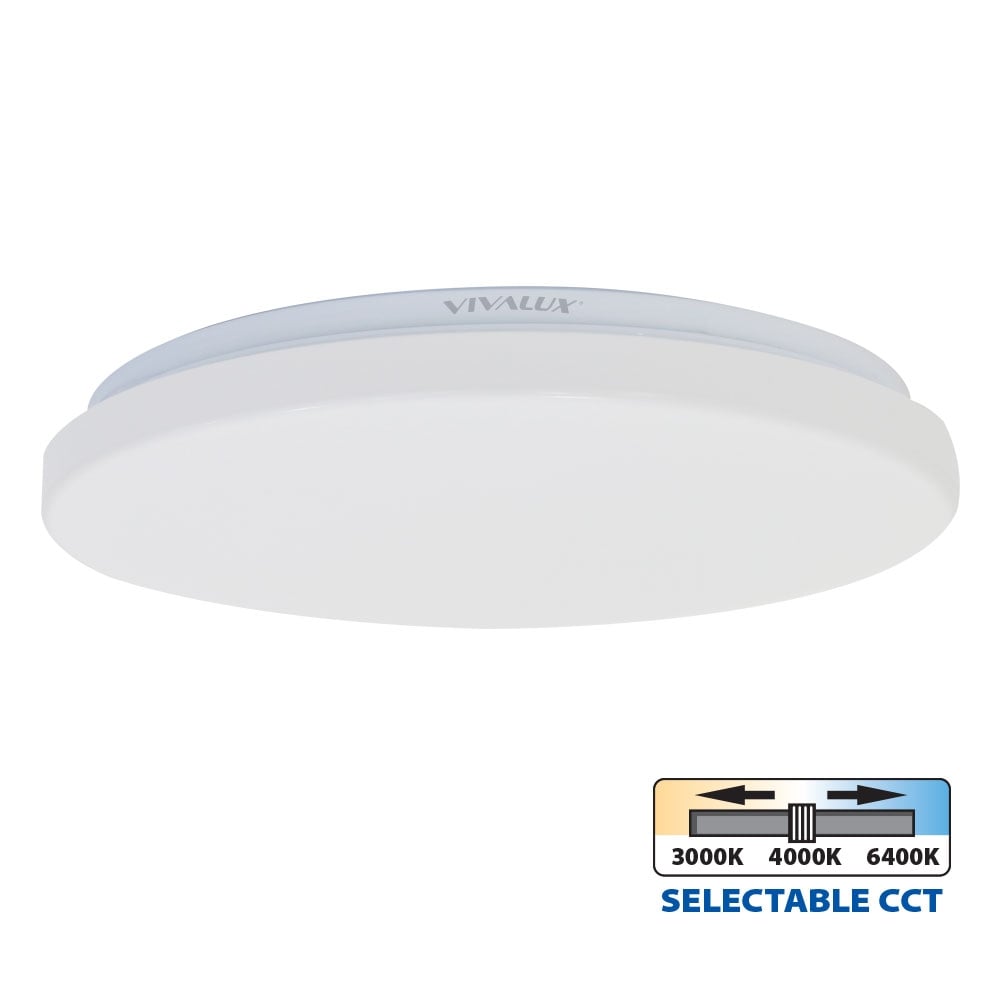 LED плафон Vivalux Karina бял 18W 3000K-4000K-6400K