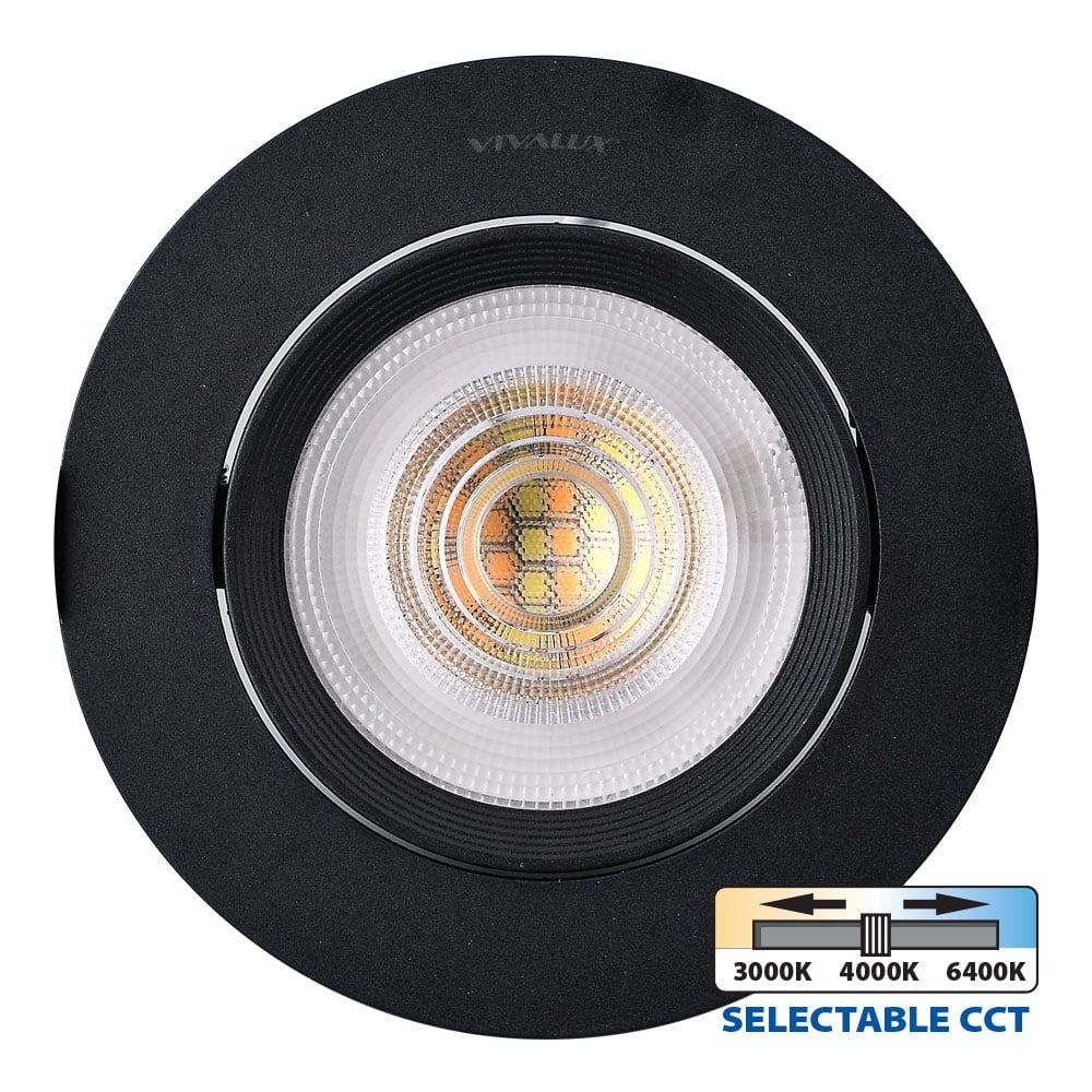 Кръгла LED луна за вграждане Vivalux Raya CCT 5W 3000/4000/6400K