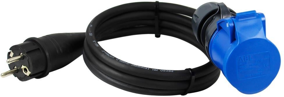 Адаптер с кабел Commel H05RR-F 3G от шуко щепсел към СЕЕ 2P+T 1,5 мм2