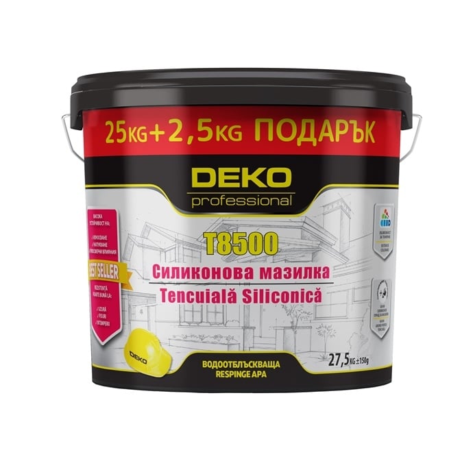 Силиконoва мазилка Deko T8500 D1,5 PAS 27,5 кг