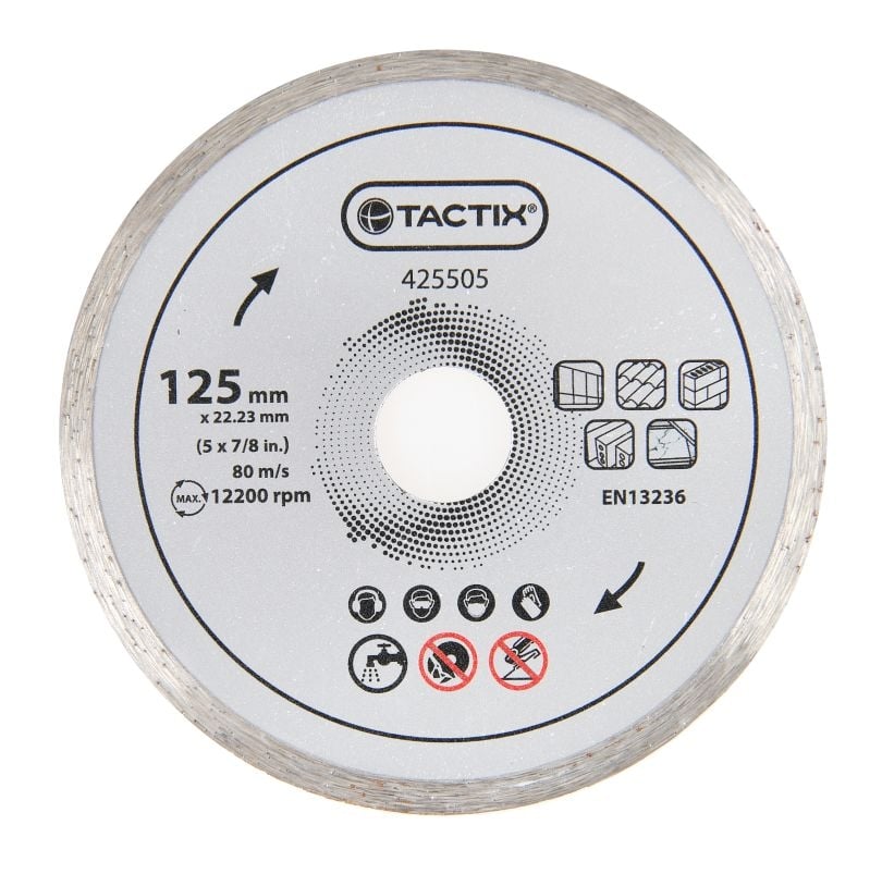 Диамантен диск Tactix Continious Wet 125 x 22,23 мм