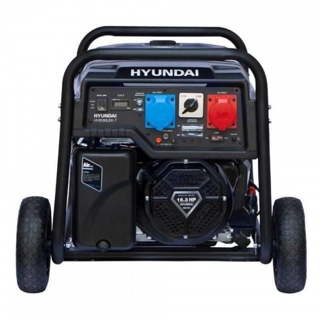 Бензинов трифазен / монофазен мотогенератор Hyundai HY10100 LEK-T 7,4kW / 7,7kW