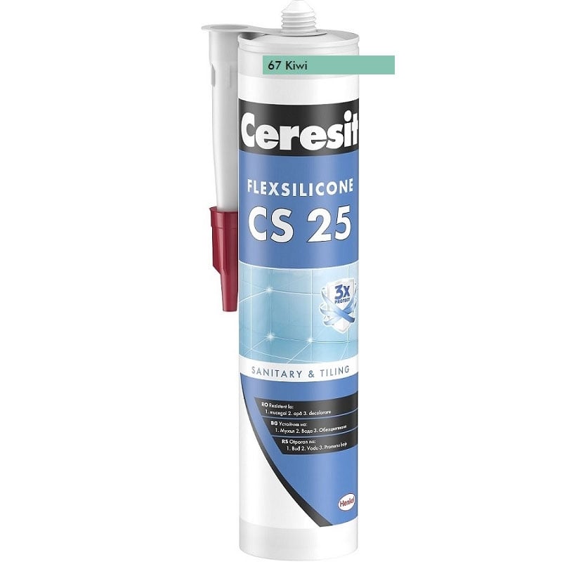 Санитарен силикон Ceresit CS 25 киви 280 мл
