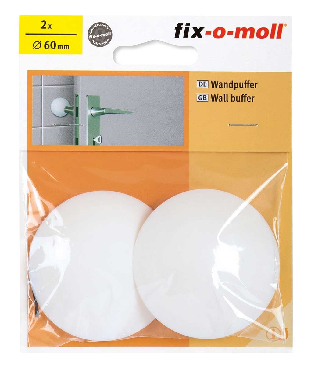 Комплект защитни буфери за стена ø60 мм Fix-o-moll 2260-01 бели / 2 броя