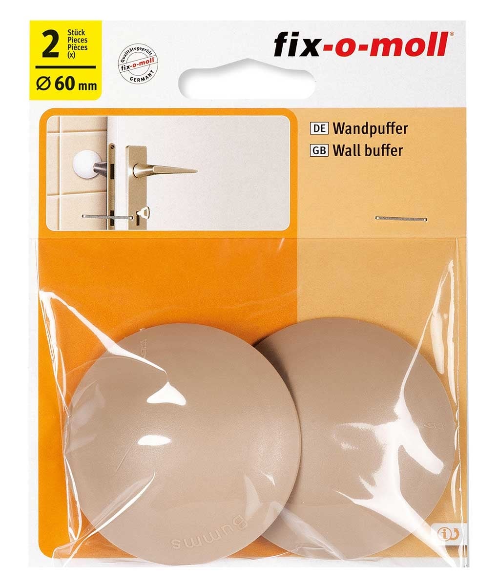 Комплект защитни буфери за стена ø60 мм Fix-o-moll 2260-06 бежови / 2 броя