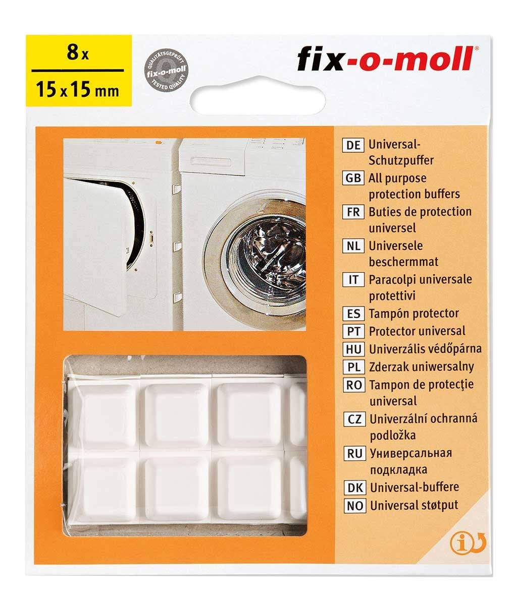 Комплект универсални защитни буфери 15x15 мм Fix-o-moll 2215-01 / 8 броя