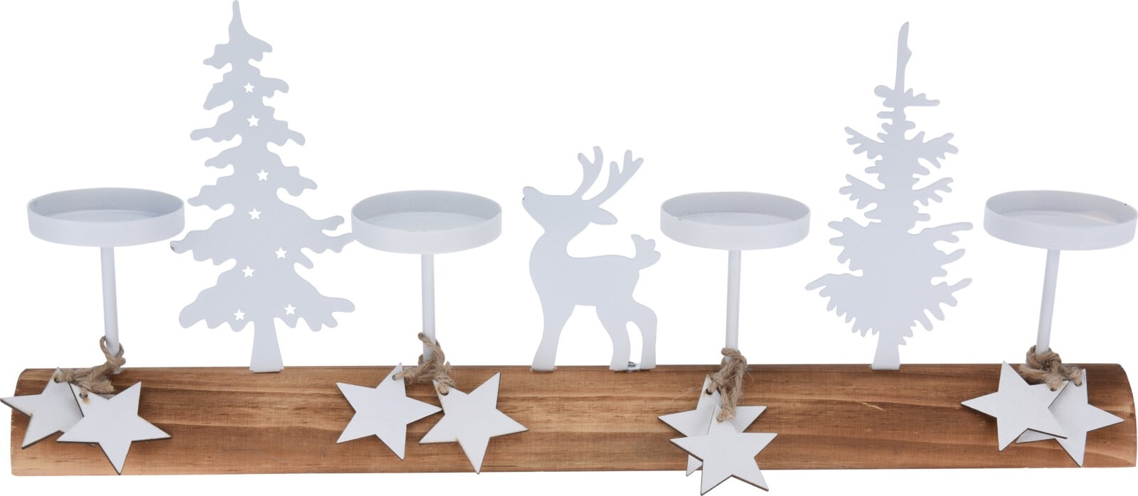 Коледен свещник за 4 свещи Reindeer 40 х 6 х 17 см