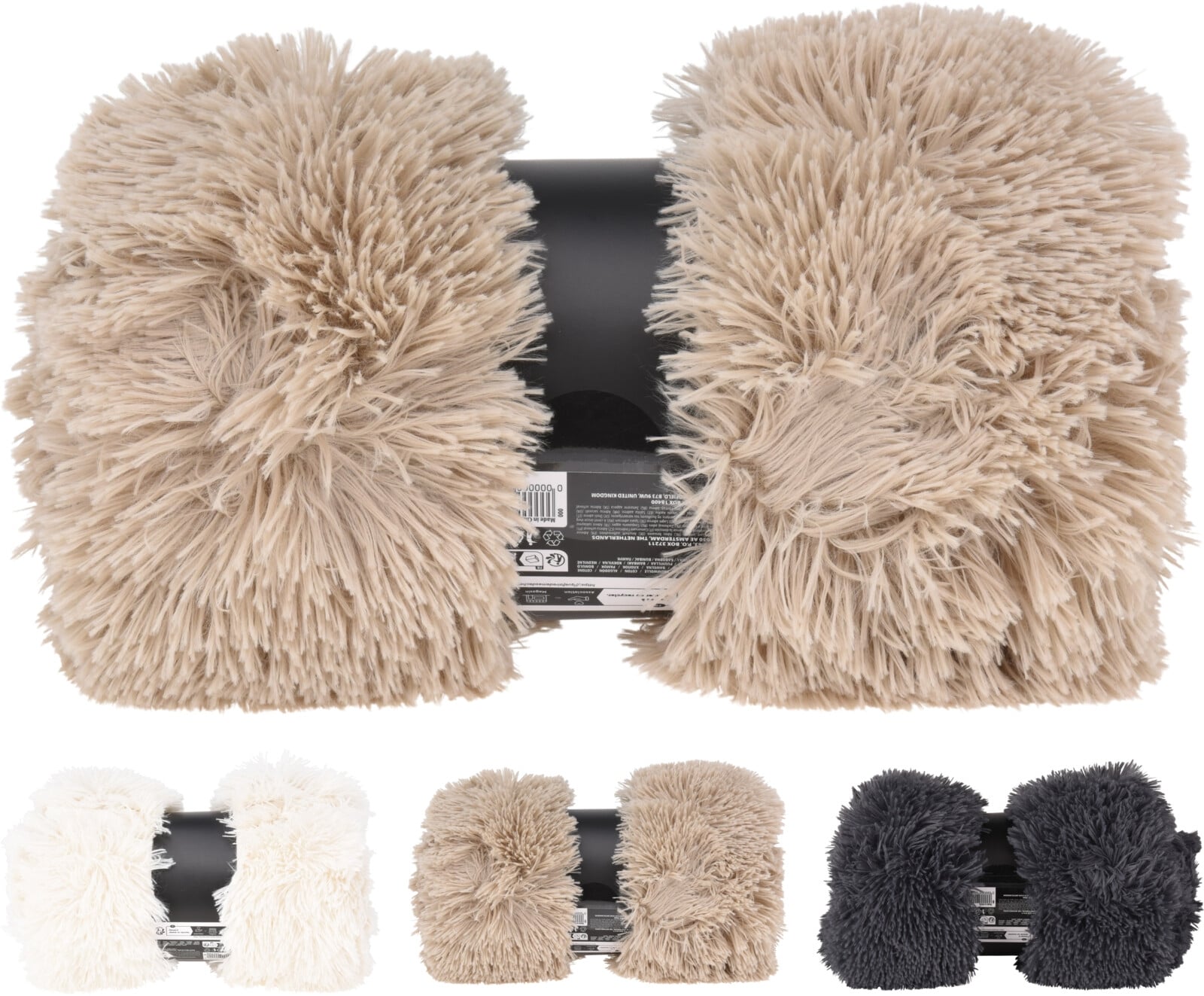 Плетено одеало Sherpa 120 х 150 см микс