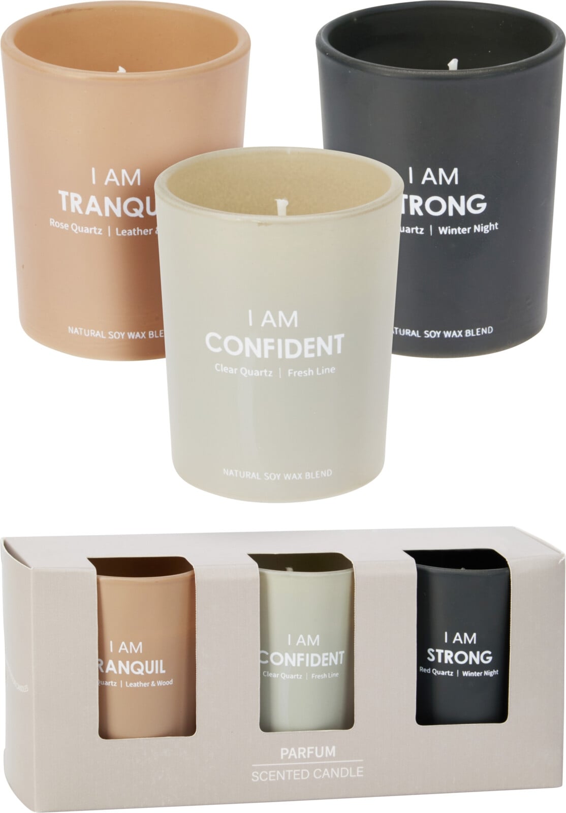 Комплект ароматни свещи 3 броя микс