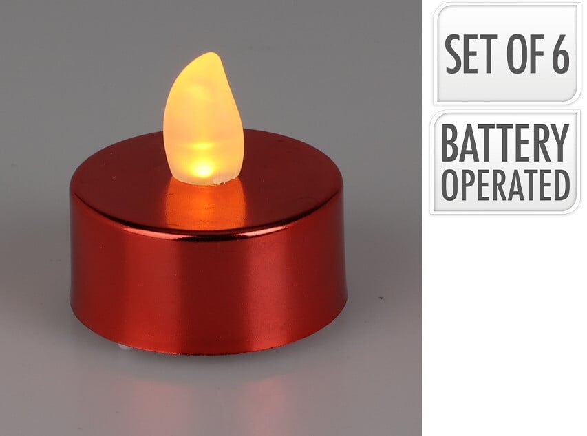 Комплект LED чаени свещи Tealight 6 броя