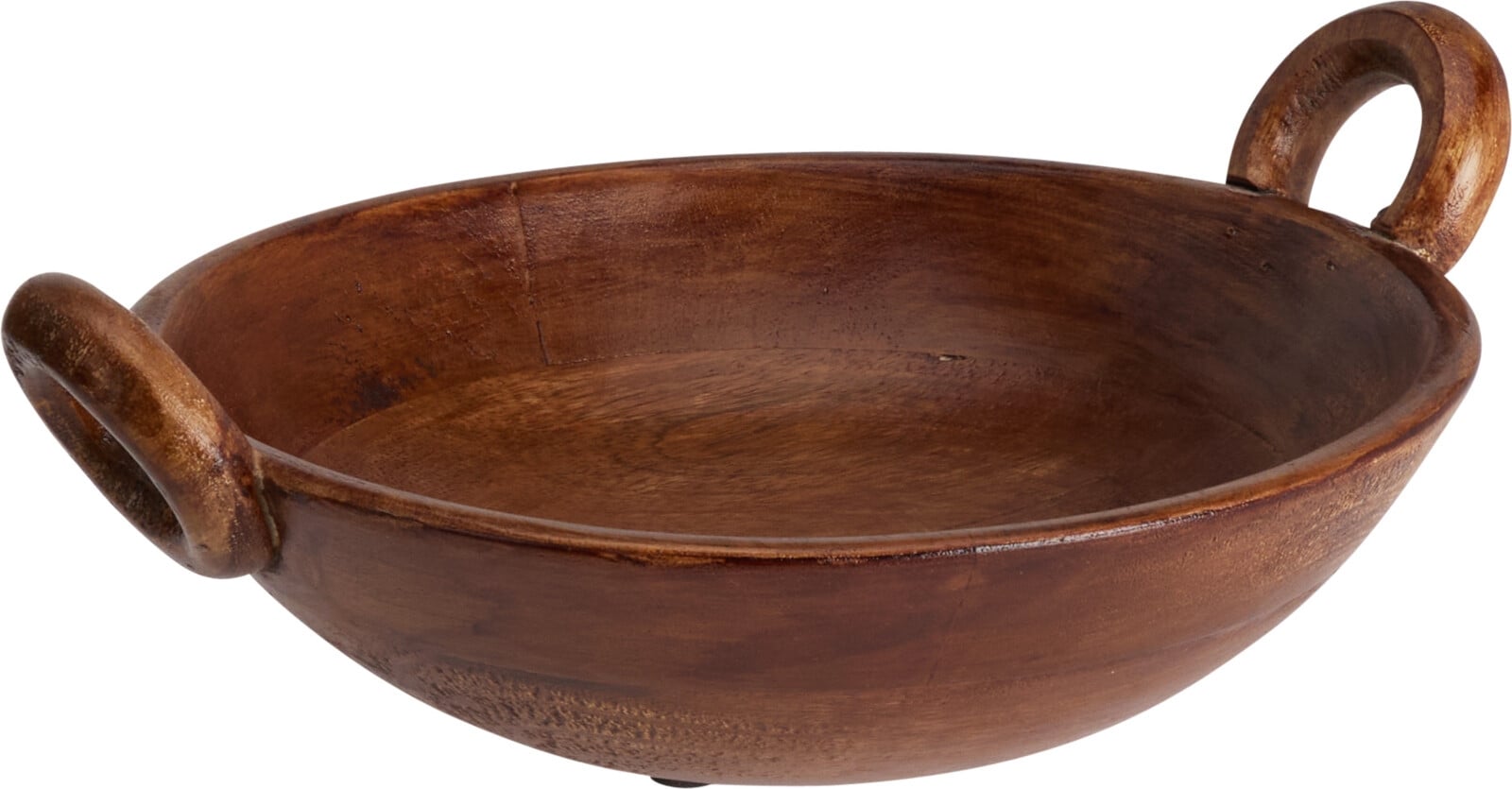 Купа с дръжки Mango 31 х 25 х 7 см тъмно дърво