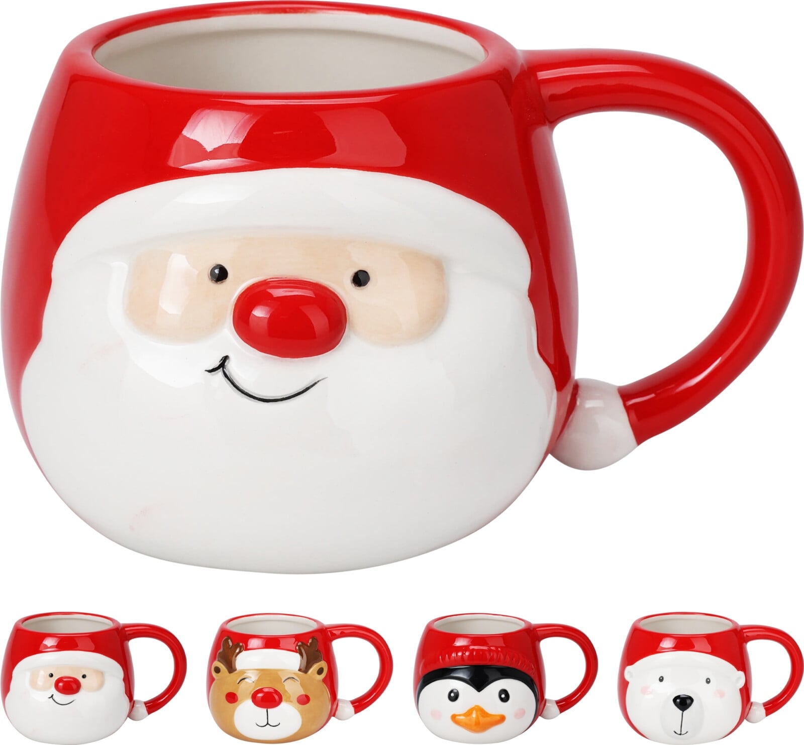 Коледна чаша за мляко 370 мл микс